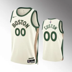 Custom #00 Swingman Boston Celtics 2023-24 City Edition Jersey - White