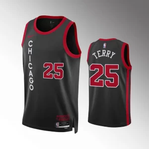 Dalen Terry #25 Swingman Chicago Bulls 2023-24 City Edition Jersey - Black