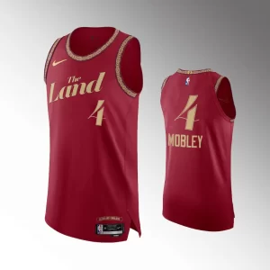 Evan Mobley #4 City Edition Cleveland Cavaliers 2023-24 Jersey - Wine