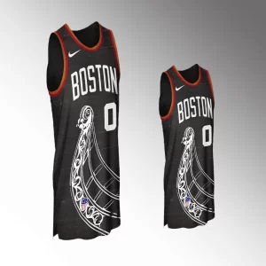Jayson Tatum #0 Concept Series Boston Celtics 2023-24 City Edition Jersey - Black