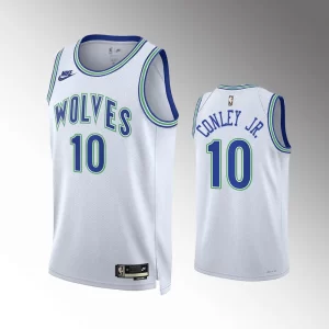 Mike Conley Jr. #10 35th Anniversary Minnesota Timberwolves 2023-24 Classic Edition Jersey - White