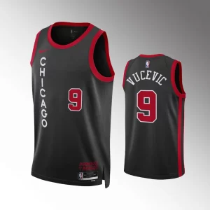 Nikola Vucevic #9 Swingman Chicago Bulls 2023-24 City Edition Jersey - Black