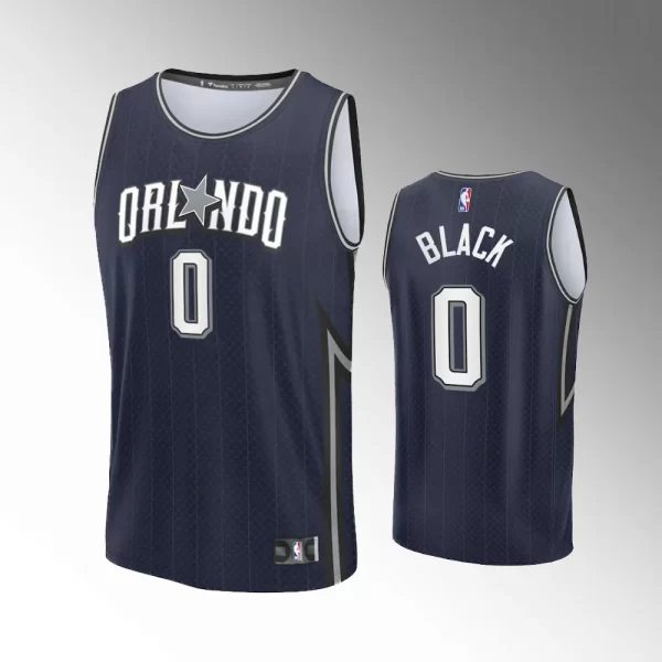 Orlando Magic Fast Break Navy 2023-24 Unisex #0 Anthony Black Jersey