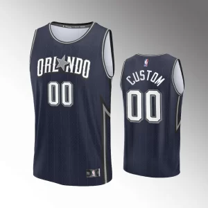 Orlando Magic Fast Break Navy 2023-24 Unisex #00 Custom Jersey