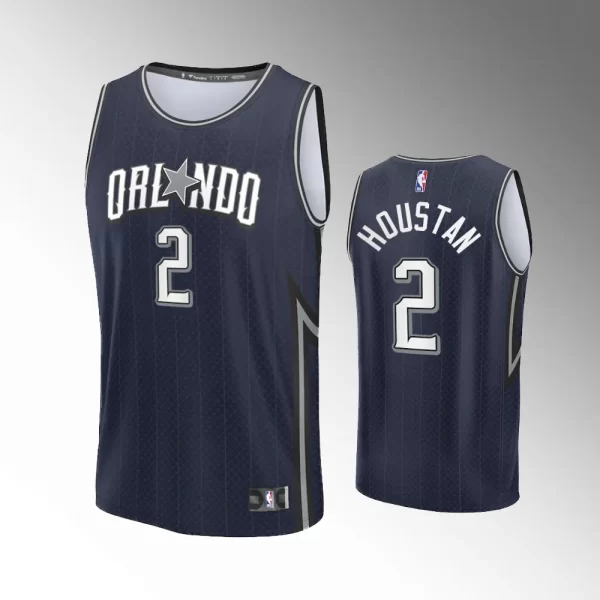 Orlando Magic Fast Break Navy 2023-24 Unisex #2 Caleb Houstan Jersey