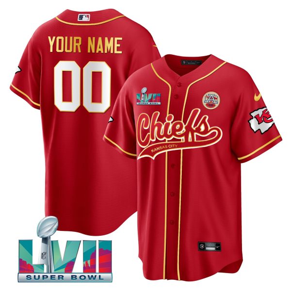 Kansas City Chiefs Super Bowl LVII Cool Base Custom Jersey