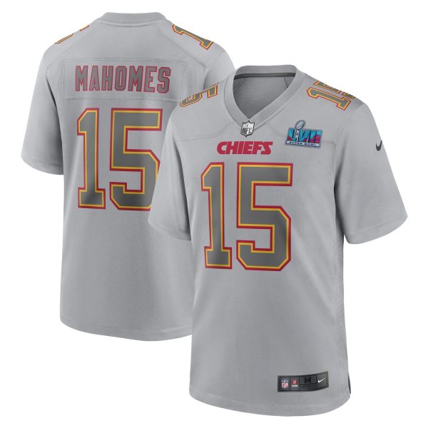 Kansas City Chiefs Super Bowl LVII Patch Game Jersey Gray