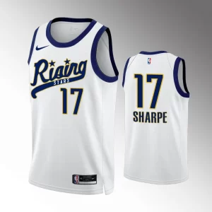 Portland Trail Blazers 2024 Panini Rising Stars White Shaedon Sharpe Jersey