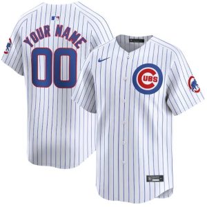 Men's Chicago Cubs Active Player Custom White 2024 Home Limited Stitched Baseball Jersey