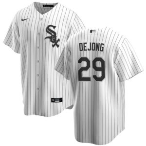 Men's Chicago White Sox #29 Paul DeJong White Cool Base Stitched Baseball Jersey