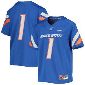 #1 Boise State Broncos Youth Untouchable Football Jersey - Royal