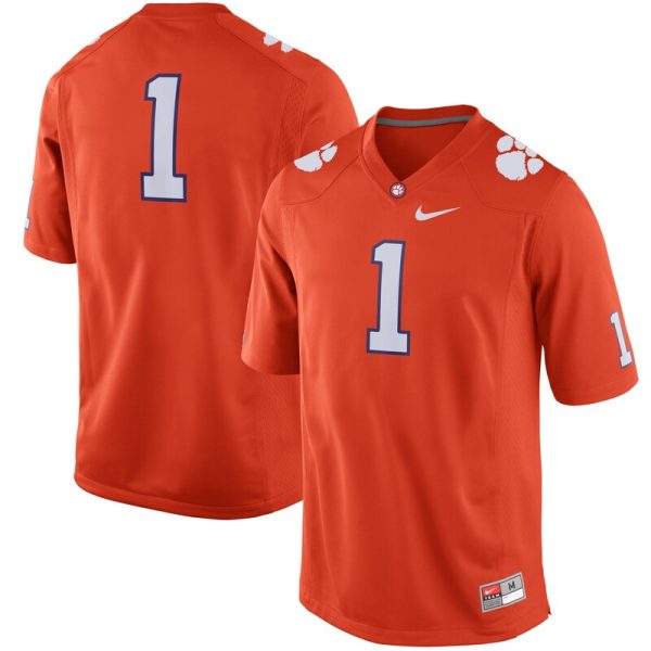 #1 Clemson Tigers Game Football Jersey - Orange