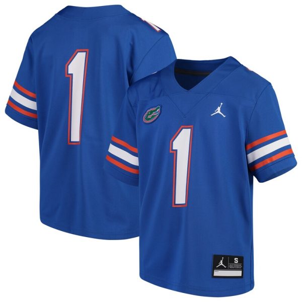 #1 Florida Gators Youth Team Replica Football Jersey - Royal