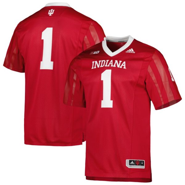 #1 Indiana Hoosiers Team Premier Football Jersey - Crimson