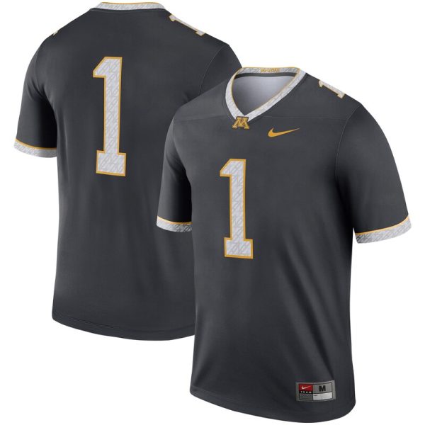 #1 Minnesota Golden Gophers Legend Alternate Jersey - Gray