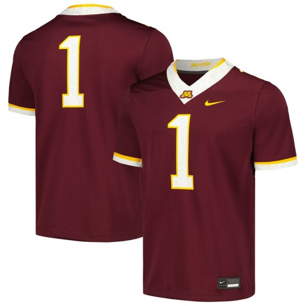 #1 Minnesota Golden Gophers Untouchable Football Replica Jersey - Maroon