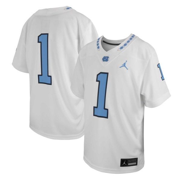 #1 North Carolina Tar Heels Youth Untouchable Replica Game Jersey - White