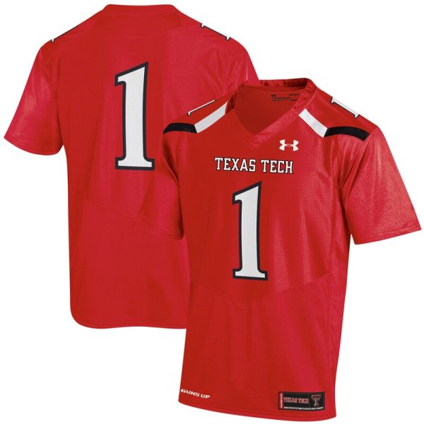 #1 Texas Tech Red Raiders Replica Jersey - Red