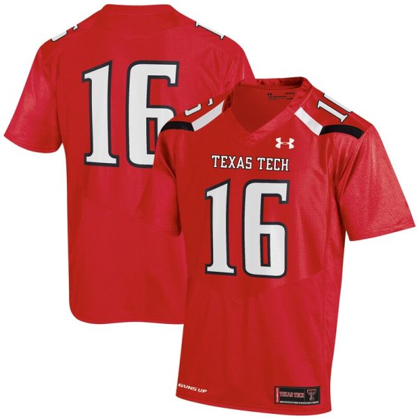#16 Texas Tech Red Raiders Replica Jersey - Red