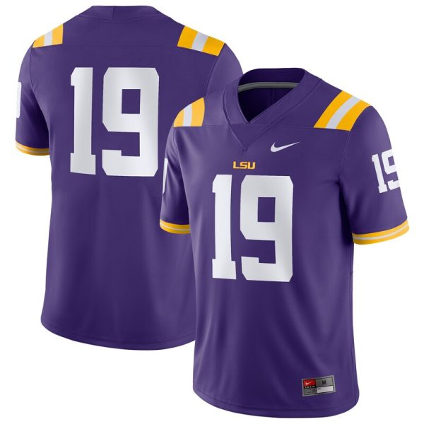 #19 LSU Tigers Game Jersey - Purple