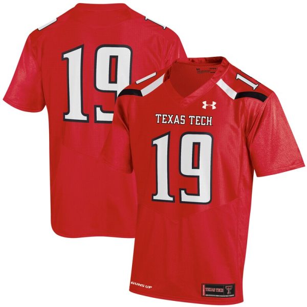 #19 Texas Tech Red Raiders Replica Jersey - Red
