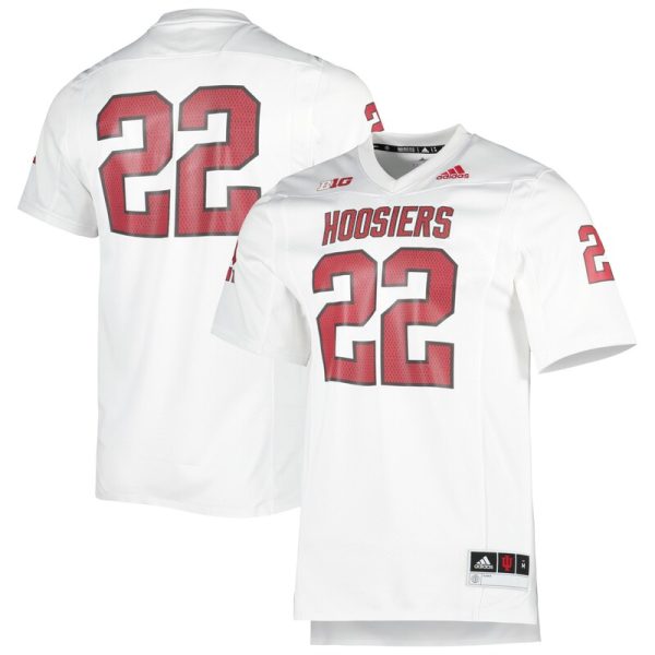 #22 Indiana Hoosiers 90s Away Premier Strategy Jersey - White
