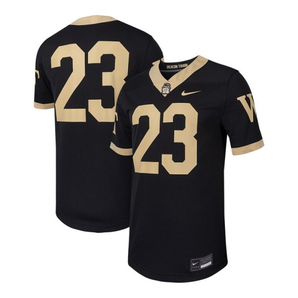 #23 Wake Forest Demon Deacons Untouchable Football Replica Jersey - Black