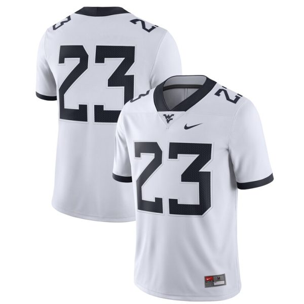 #23 West Virginia Mountaineers Game Jersey - White