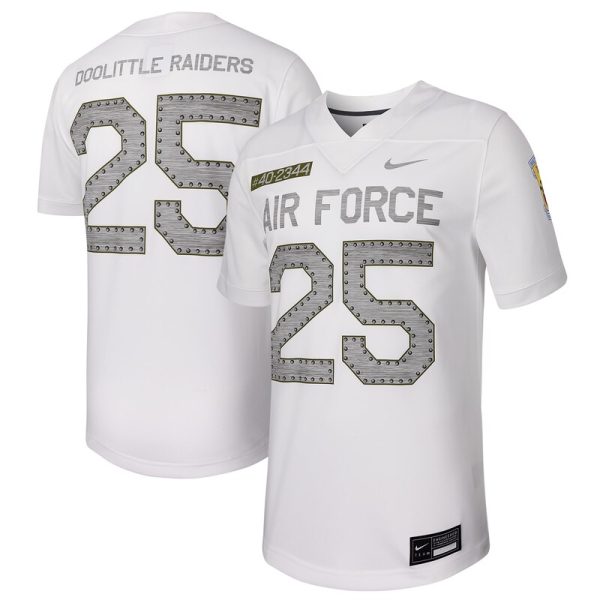#25 Air Force Falcons Untouchable Football Replica Jersey - White