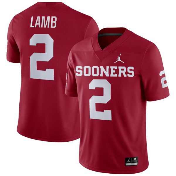 CeeDee Lamb Oklahoma Sooners Player Game Jersey - Crimson