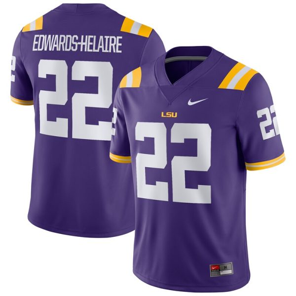 Clyde Edwards-Helaire LSU Tigers Player Game Jersey - Purple
