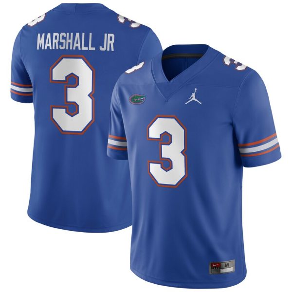 Jason Marshall Jr. Florida Gators NIL Football Game Jersey - Royal