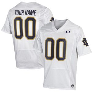 Notre Dame Fighting Irish Replica Custom Jersey - White