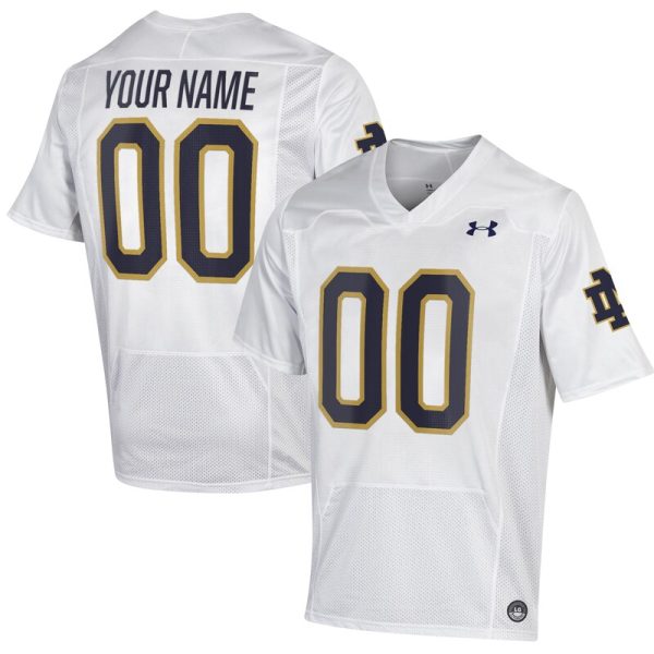 Notre Dame Fighting Irish Replica Custom Jersey - White