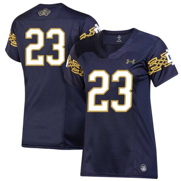 Notre Dame Fighting Irish Women's 2023 Aer Lingus College Football Classic Replica Jersey - Navy