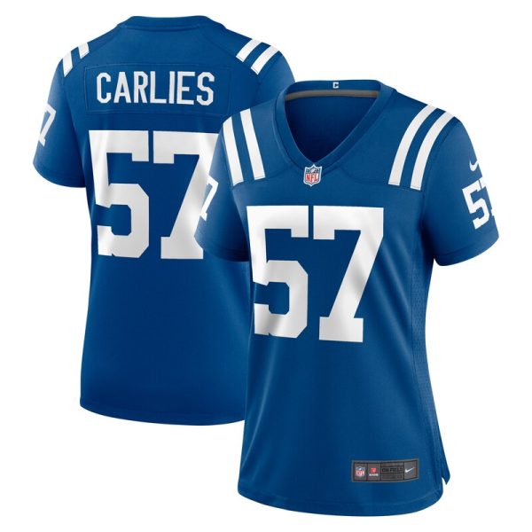 Jaylon Carlies Indianapolis Colts Women's Game Jersey - Royal