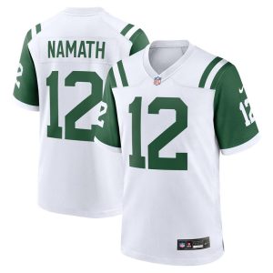 Joe Namath New York Jets Classic Alternate Retired Player Game Jersey - White