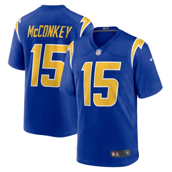 Ladd McConkey Los Angeles Chargers Alternate Game Jersey - Royal
