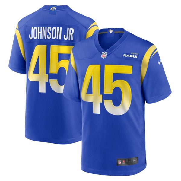 Neal Johnson Jr Los Angeles Rams Game Jersey - Royal