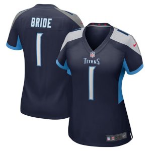 Number 1 Bride Tennessee Titans Women's Game Jersey - Navy