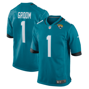 Number 1 Groom Jacksonville Jaguars Game Jersey - Teal
