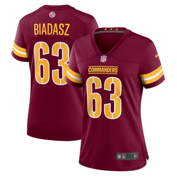Tyler Biadasz Washington Commanders Women's Game Jersey - Burgundy