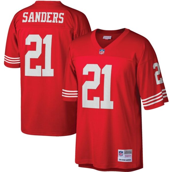 Deion Sanders San Francisco 49ers Mitchell & Ness Legacy Replica Jersey - Scarlet