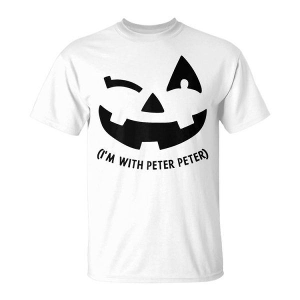 Im With Peter Couple Halloween Adult Her Eater Pumpkin Unisex T-Shirt