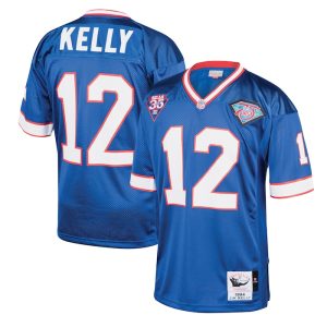 Jim Kelly Buffalo Bills 1994 Mitchell & Ness Throwback Retired Player Jersey - Royal