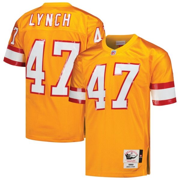 John Lynch Tampa Bay Buccaneers 1993 Mitchell & Ness Throwback Retired Player Jersey - Orange