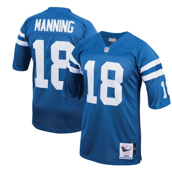 Peyton Manning Indianapolis Colts 1998 Mitchell & Ness Throwback Retired Player Jersey - Royal