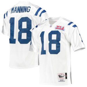 Peyton Manning Indianapolis Colts 2006 Mitchell & Ness Throwback Retired Player Jersey - White