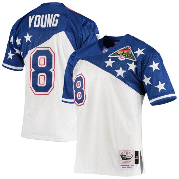 Steve Young NFC Mitchell & Ness 1994 Pro Bowl Jersey - White/Blue