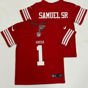 Toddlers San Francisco 49ers #1 Deebo Samuel Red Vapor Untouchable Football Stitched Jersey